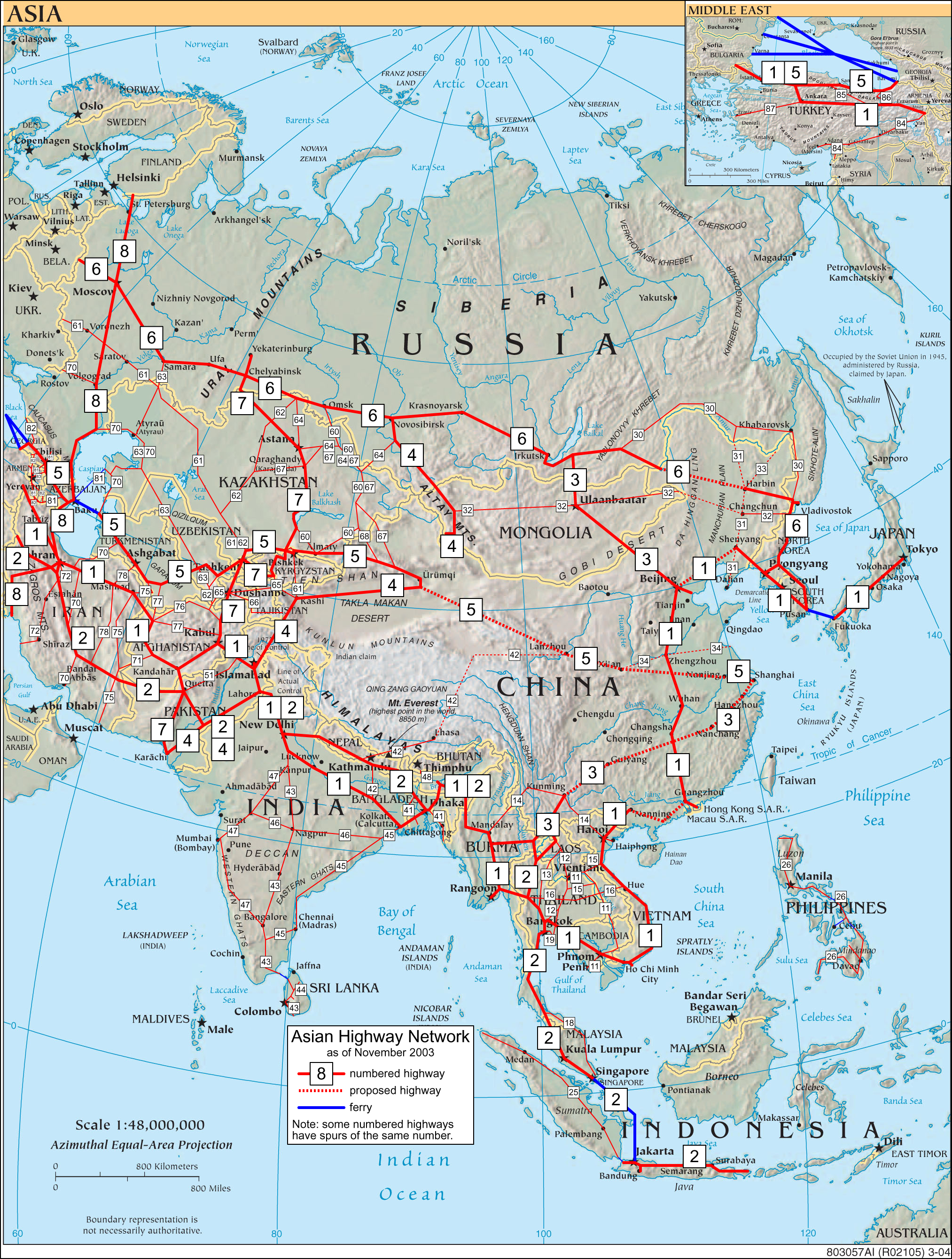 Highway Networks and Asian Politics